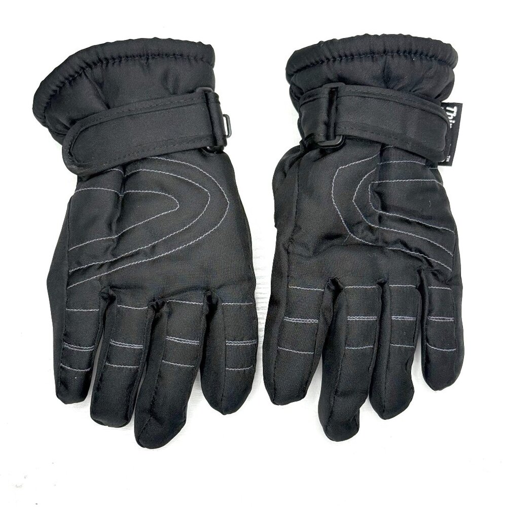 Polar Extreme Insulated Snowboard Ski Adjustable Cuff Snow Kids Gloves 4-7 Black